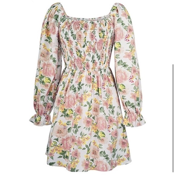 Ecowish - Square Neck Floral Dress - Picture 3 of 11